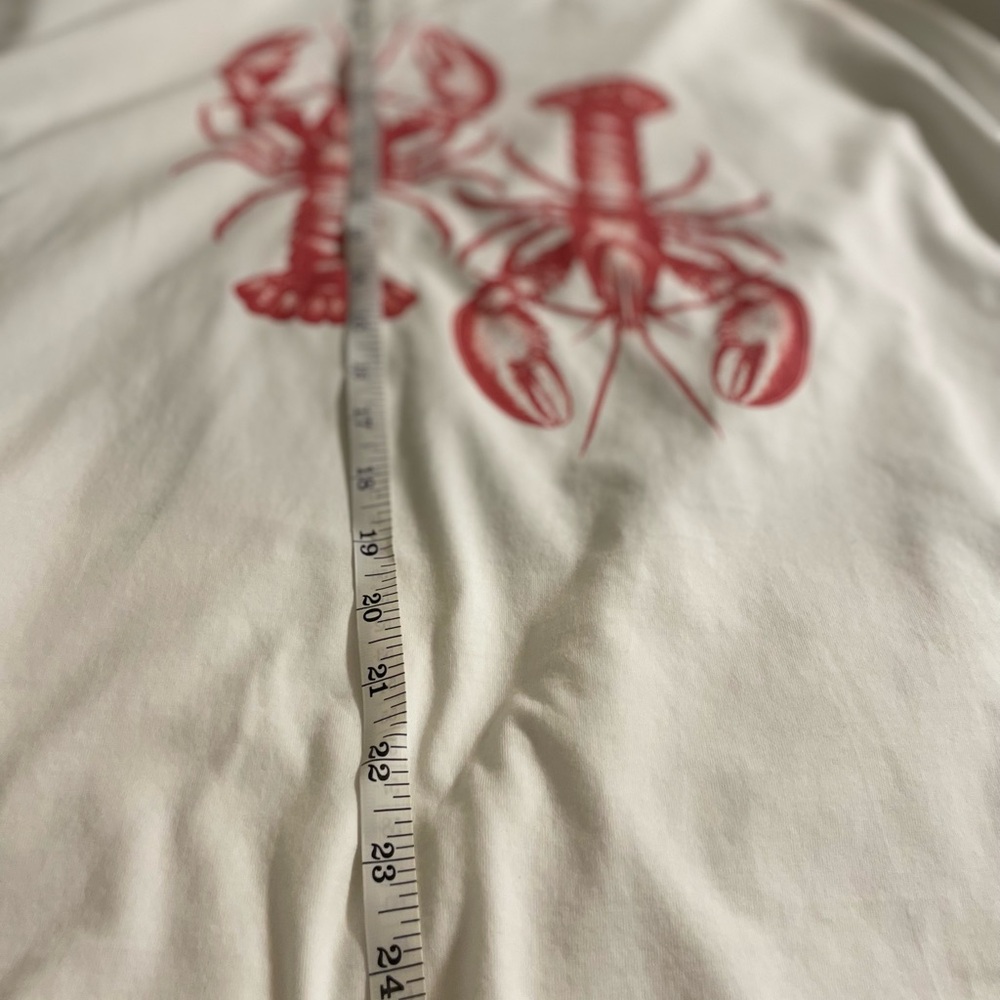 Chic Soul White Lobster vintage Oversized Tee NWOT out of stock online size 3XL - Picture 7 of 7
